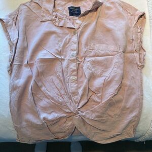 Abercrombie & Fitch Light Pink Button Down Shirt